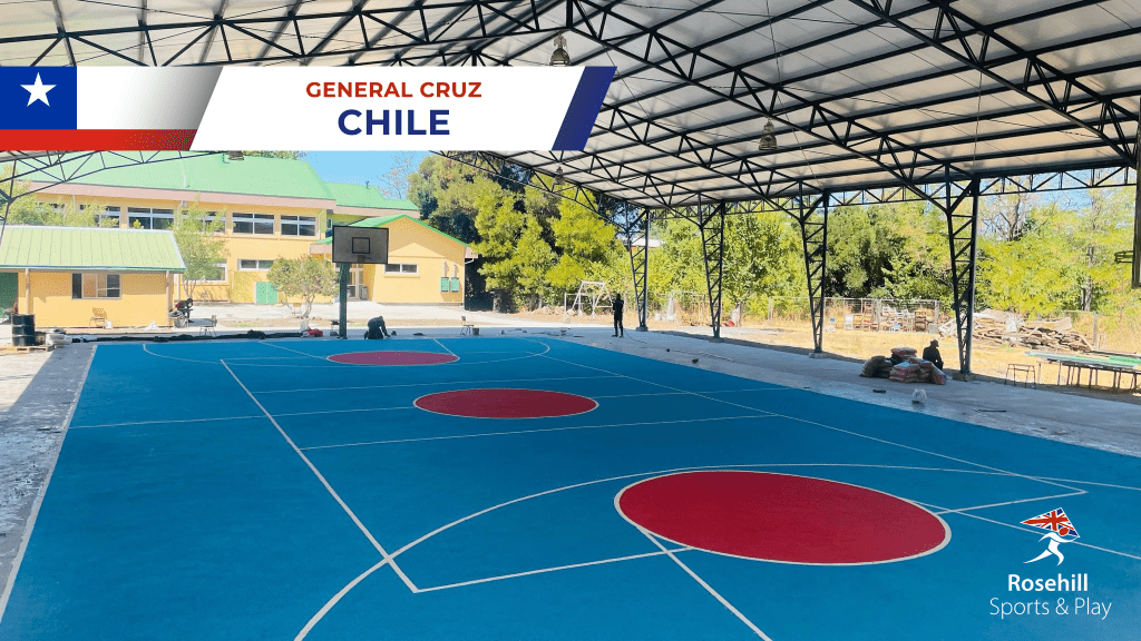 Vibrant New Basketball Court In General Cruz, Chile Chilean Basketball Court 2