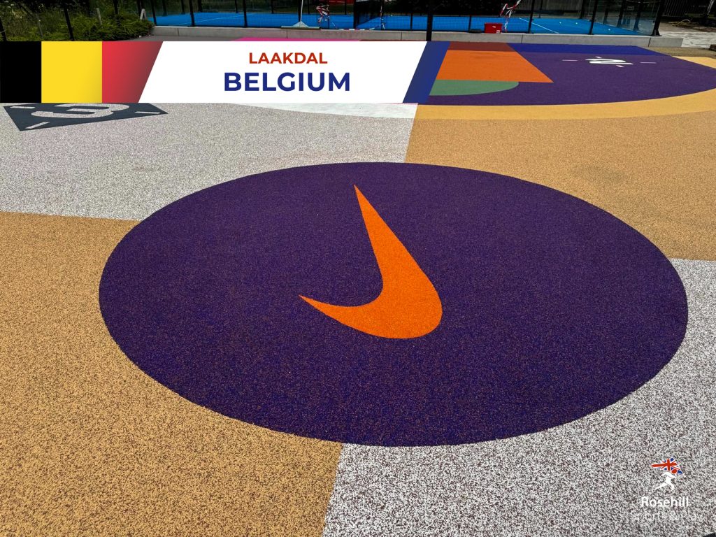 Standout Basketball Court Installation At Nike's Headquarters, Belgium NIKE Basketball Court 2
