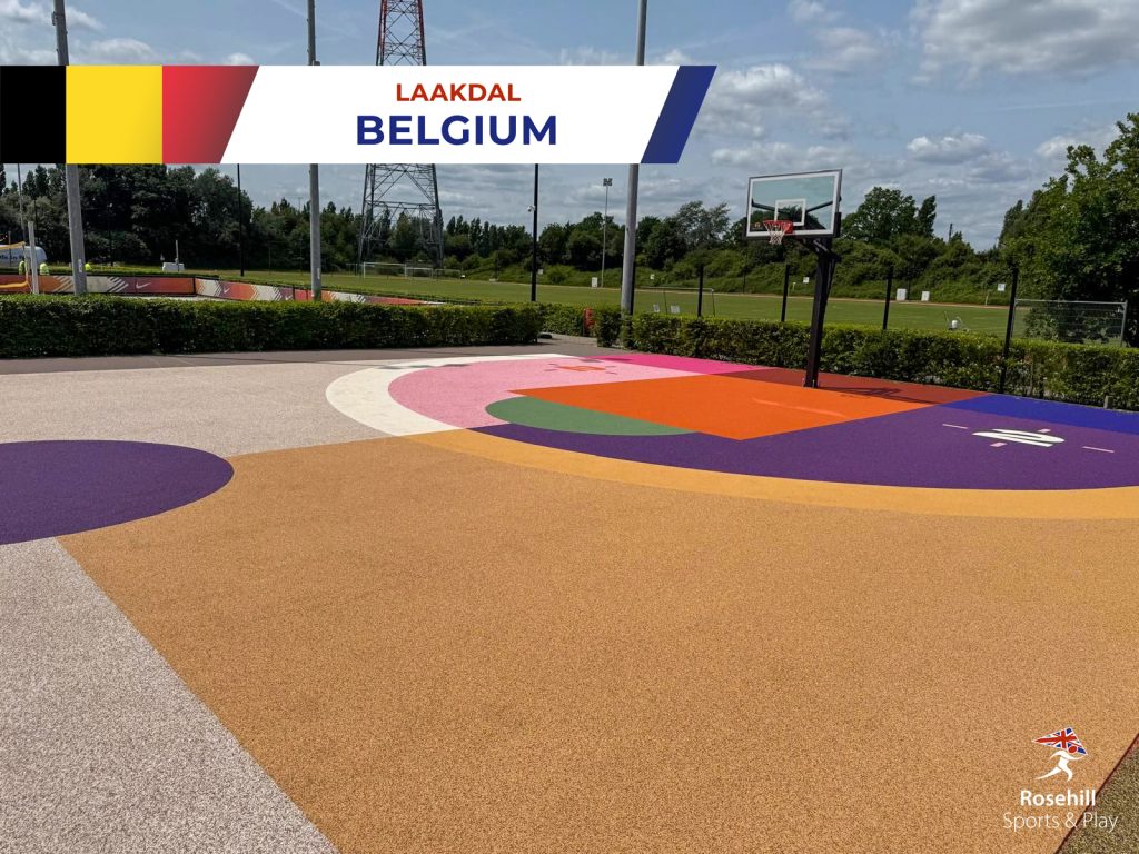 Standout Basketball Court Installation At Nike's Headquarters, Belgium NIKE Basketball Court 3