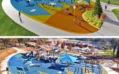 Inklusive Spielplatz zum Thema Sonne in North Carolina