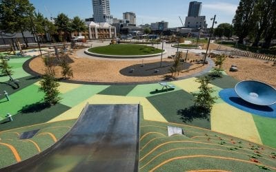 El Parque Familiar Margaret Mahy en Christchurch, Nueva Zelanda