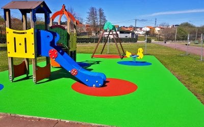 Bright new play area recently unveiled in Galicia, Spain