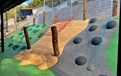 Nouveau mur d'escalade à l'école chrétienne St Phillips à Gosford, Australie