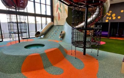 Der neue Spielplatz im Edmondson Park in Sydney, Australien