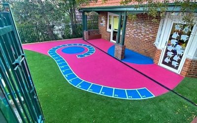 School Courtyard At Rose Bay School, Australia