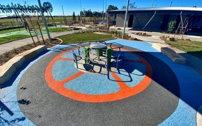 Parque infantil de temática agrícola en la Reserva Mick Doohan