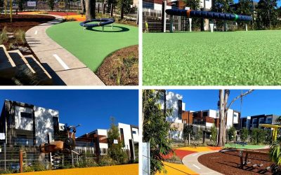 Neuer Spielplatz im Edmondson Park, Sydney