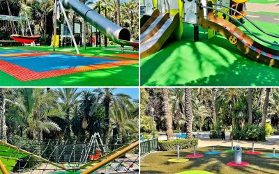 Neuer Spielplatz in Elche, Spanien