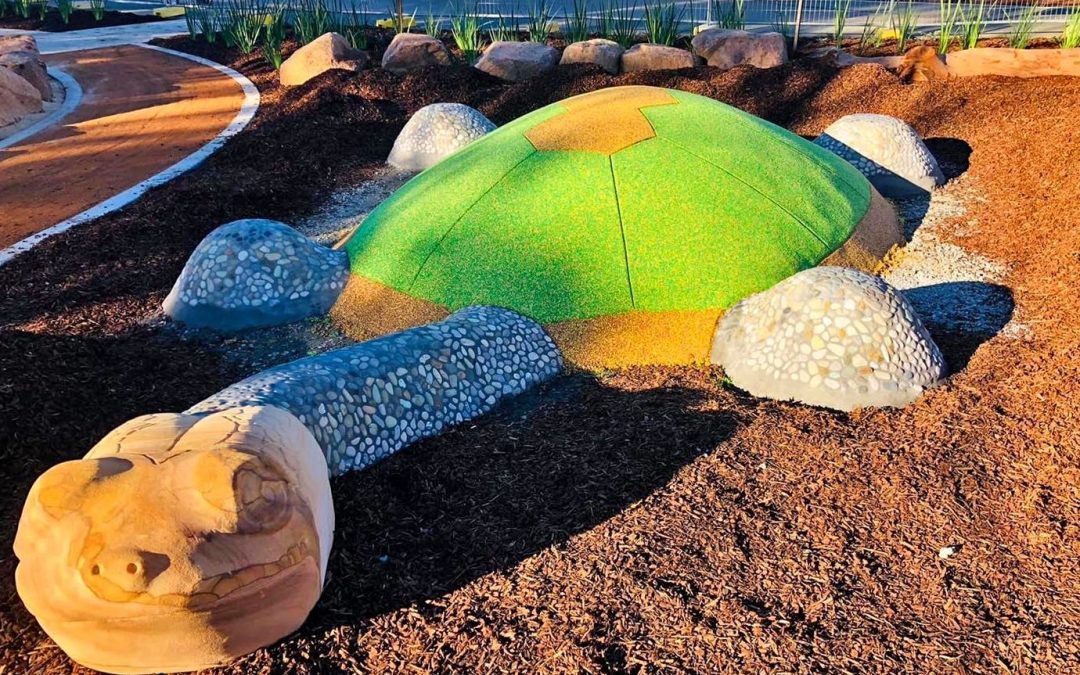 Giant Rubber Turtle Installed In Gungahlin, Australia