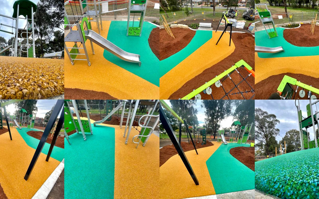 New Playground At Bancroft Reserve In Abbotsbury, New South Wales.