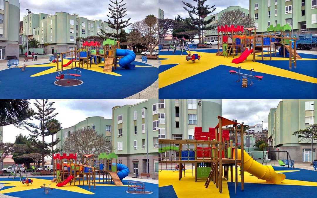 New Playground At Santa María De Guía In Gran Canaria.