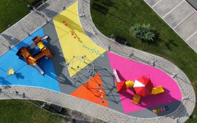 Neuer Spielplatz im BIG-Einkaufszentrum in Pančevo, Serbien