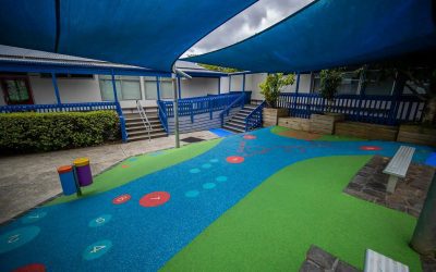 Transformação de parques infantis na Escola de Três Reis.
