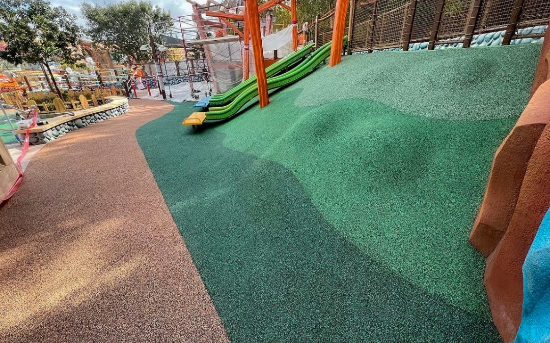 Disneyland ToonTown Playground Remodel With Rosehill TPV.
