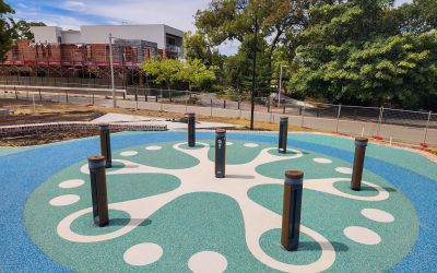 Installation d'une nouvelle surface de chute douce à Shenton Park