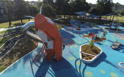 Melhoria dos parques infantis do parque de Bareena
