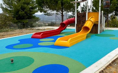Rosehill TPV-beläggning på en ny park i Andalucia-regionen i Spanien