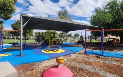 Totalrenovering av lekplatsen Memorial Park i Donald, Australien