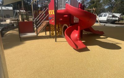 Neue Rosehill TPV® Softfall-Oberfläche im Caburn Park in Wingello, Australien.