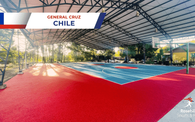 Vibrant New Basketball Court In General Cruz, Chile