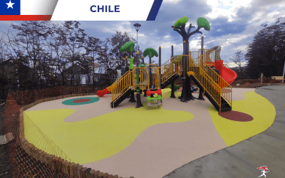 Superfícies Softfall instaladas em todo o Chile
